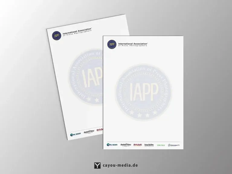Grafikdesign - Geschäftspapier - IAPP