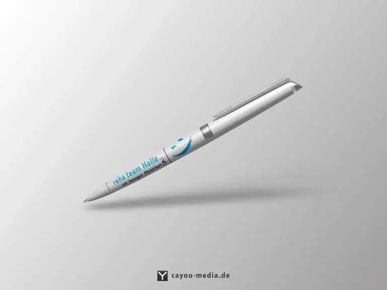Grafikdesign - Kugelschreiber - reha team halle