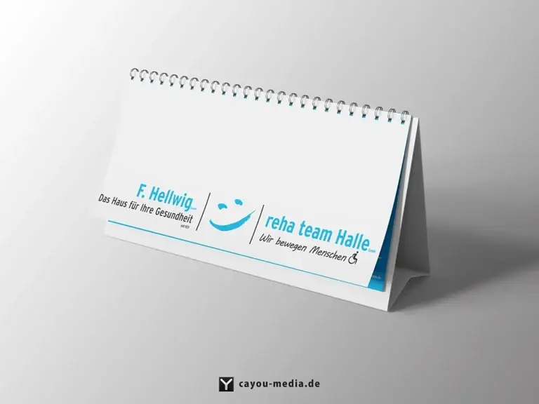 Grafikdesign - Terminkalender - F. Hellwig + reha team halle