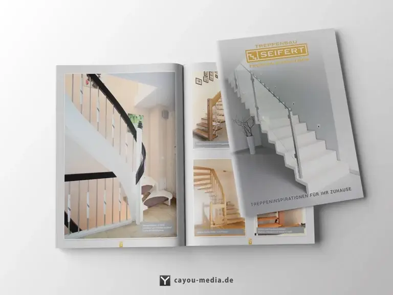 Grafikdesign - Kataloge/Broschüren - Treppenbau Seifert